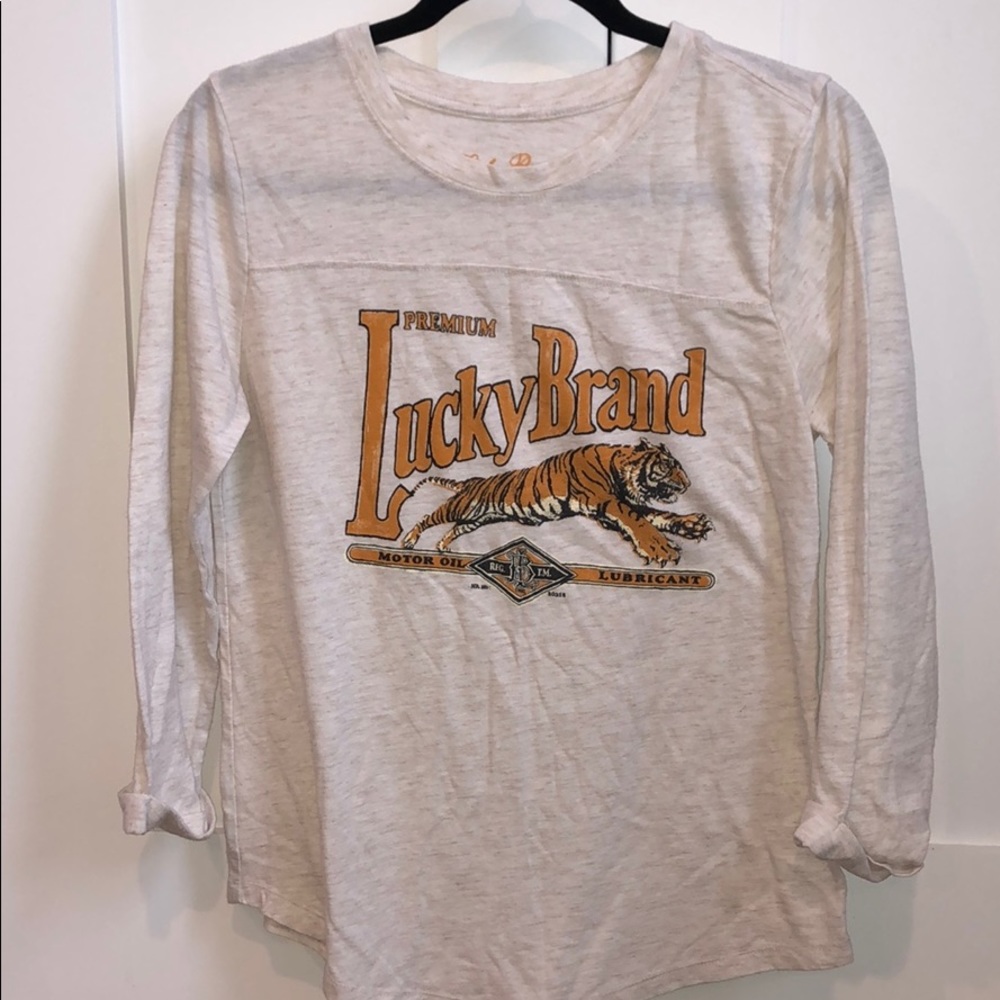 Lucky Brand logo vintage long sleeve